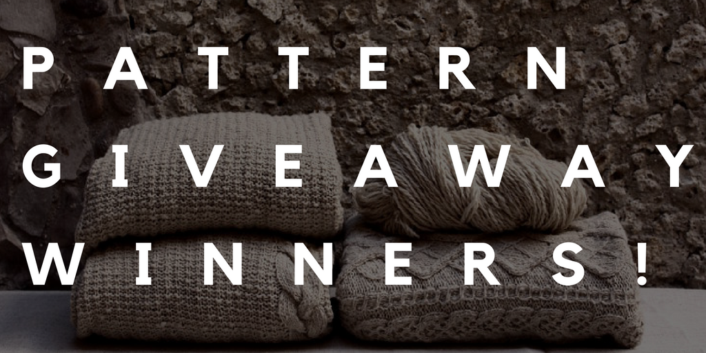 Pattern Giveaway Winners!